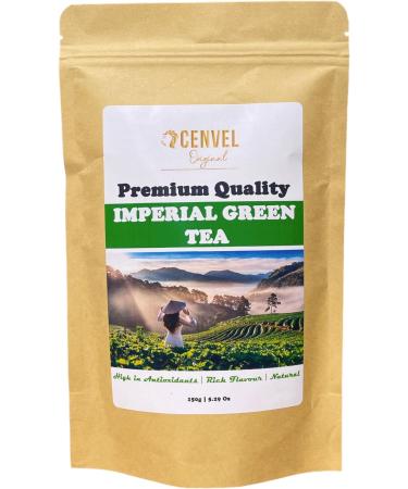 CENVEL Imperial Green Tea | Pure & Natural Loose Leaf Green Tea | Exclusive Large Leaves Green Tea | Rich in Antioxidants | Eco-Friendly Packaging | (150g) - Buy Online on SooperMarket.com