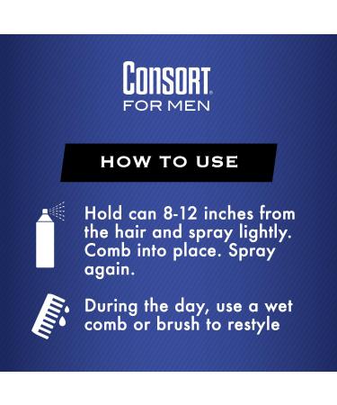 Consort Extra Hold Unscented Aerosol Hair Spray for Men 8.3 oz The Ultimate Mens Hairspray for Thin Hair and Mens Grooming Needs Dry Look Styling 8.3 Ounce (Pack of 1) Scented Extra Hold Aerosol - Buy Online on SooperMarket.com