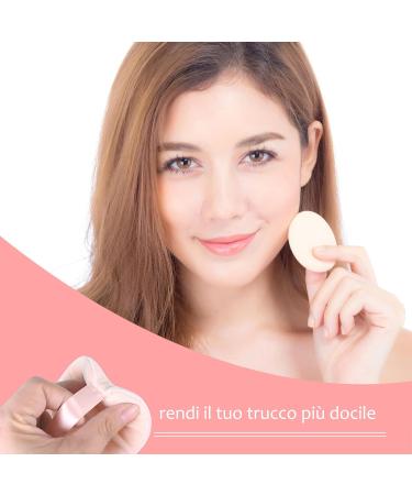 Buy HEYMKGO 3 Pcs Powder Puff Set Triangle Velvet Makeup Sponge for Dual Use | Reusable Wet & Dry Face Cleansing Puff | International Shipping Available - Buy Online on SooperMarket.com