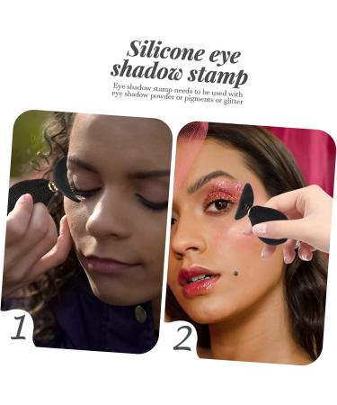 HAPINARY Lazy Eyeshadow Stamp Crease eye shadow stamp seal tape home tools eyeshadow stamper Silicone Eye Shadow Seal cosmetics household Eye Shadow Applicator - Buy Online on SooperMarket.com