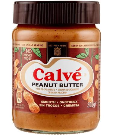 Calv Pindakaas Peanut Butter Spread Peanut Glass 3 x 350 g - Buy Online on SooperMarket.com