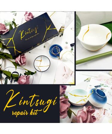 Kintsugi Repair Kit (Upgrade) - Gold Powder, Glue & Epoxy Putty - Starter Ceramic Kintsugi Craft Set - Buy Online on SooperMarket.com
