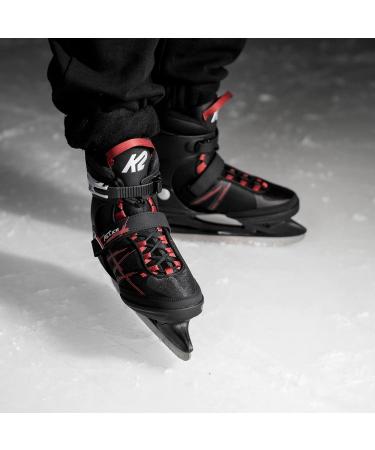 K2 Skates Men's Fit Ice Skates EU 45 (UK 10.5/US 11.5) - Black/Red | International Shipping Available - Buy Online on SooperMarket.com