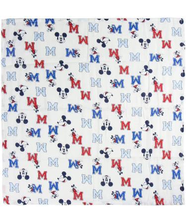 ARTESANIA CERDA Mickey Mouse Baby Boy's Muslin Neck Scarf Blue & Red (70x70 cm) - Buy Online on SooperMarket.com