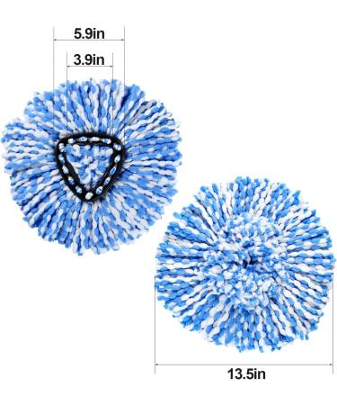 4 Pack O Cedar Spin Mop Replacement Heads - Fluffy Microfiber, Machine Washable - Buy Online on SooperMarket.com