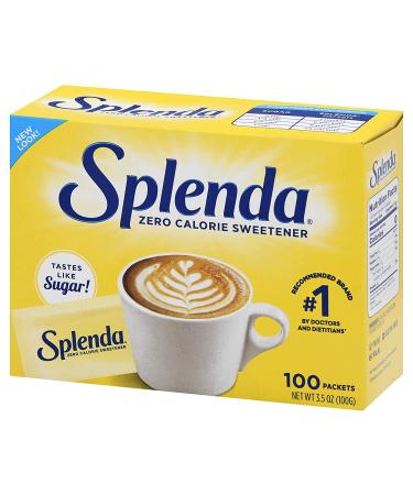 SPLENDA No Calorie Sweetener 100 Count Packets - 3.5 Ounce Single-Serve Packets - Buy Online on SooperMarket.com