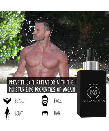 VoilaVe His and Her Argan Oil Bundle - Pure Organic Moroccan Argan Oil for Body, Beard, Skin, Nails, and Hair Growth - Anti-Aging Moisturizer Set - Buy Online on SooperMarket.com