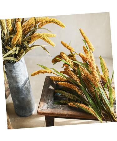 Zerodeko 3pcs Simulated Ears of Corn Plant Decor Dried Wheat Stalks Artificial Wheat Ears Artificial Grasses Bundle Fake Wheat Ears Simulation Wheat Ears Dried Millet Household Iron Straw Greenx3pcs 12X75CMx3pcs - Buy Online on SooperMarket.com