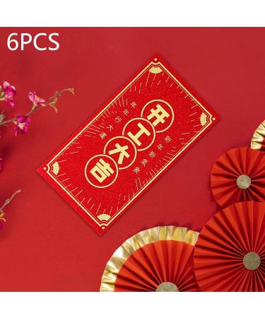 harayaa 6X Chinese Lunar New Year Red Envelopes Hong Bao Present 2024 Dragon Gifts Spring Festival Envelopes for Spring Festival Style G - Buy Online on SooperMarket.com