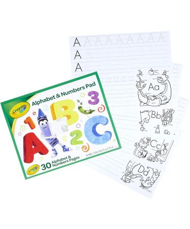 Crayola Alphabet Pad Tracing Worksheets 30 Pages White 10x8 Inches | Educational Learning Tool - Buy Online on SooperMarket.com