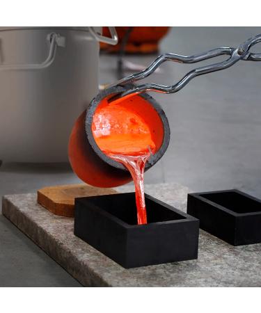 Gongyi #1 Clay Graphite Crucible 2.2lbs-1kg for Metal Melting Casting - Gold Silver Copper Brass Aluminum - Buy Online on SooperMarket.com