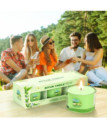 Citronella Candle Set - 6 Natural Soy Wax Candles for Outdoor Use | 12 Hours Burn Time | Perfect for Garden Camping & Picnics - Buy Online on SooperMarket.com