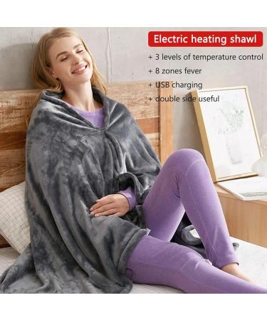 Plplaaoo Electric Heated Under Bed Blanket - USB Operated Thermal Cushion 5V 3 Adjustable Levels Fast Warming 150x85 cm - Perfect for Office & Overnight Use - Buy Online on SooperMarket.com