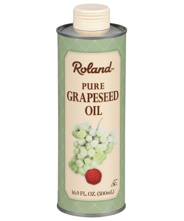 Roland Foods Pure Grapeseed Oil Specialty Imported Food 16.9 Fl Oz Can (Pack of 3)