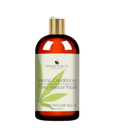 Hemp Hydrating Shampoo & Conditioner Set - 16 oz | Sulfate Free All Natural for Color Treated & Curly Hair | Men & Women - Buy Online on SooperMarket.com