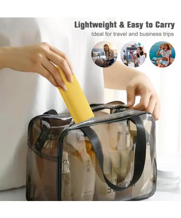 Fnyes Travel Makeup Brush Holder L - Yellow | Stylish & Compact Organizer for On-the-Go Beauty | Shop Internationally! - Buy Online on SooperMarket.com