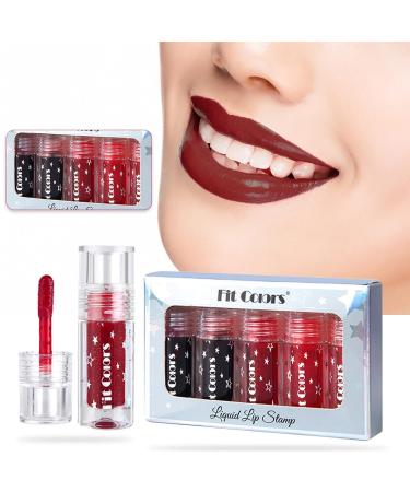 Matt Liquid Lipstick Set - Waterproof Nude Tones | Long-Lasting Non-Stick Fade-Proof 12H Lip Gloss - Buy Online on SooperMarket.com