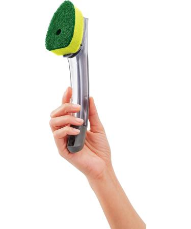 Scotch-Brite Heavy Duty Dishwand Kit with Soap Control Button - 1 Wand + 6 Refill Pads - Buy Online on SooperMarket.com
