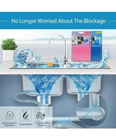 24 PCS Sticks Drain Cleaner & Odor Remover - Keep Your Kitchen Bath Tub and Sink Clean - Prevent Clogs and Unpleasant Odors - Buy Online on SooperMarket.com