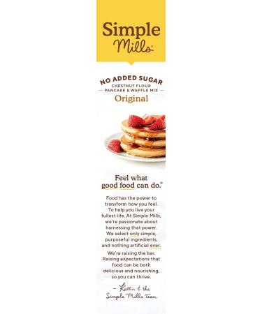 Simple Mills Organic Chestnut Flour Pancake & Waffle Mix - No Added Sugar, 10 oz - Buy Online on SooperMarket.com
