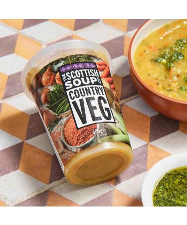 The Scottish Soup Company - Country Vegetable Chilled Soup - 600g Tub x 4