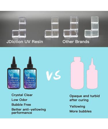 UV Resin 2 PCS Upgrade - Crystal Clear Hard Glue for DIY Jewelry & Crafts (200g) - Buy Online on SooperMarket.com