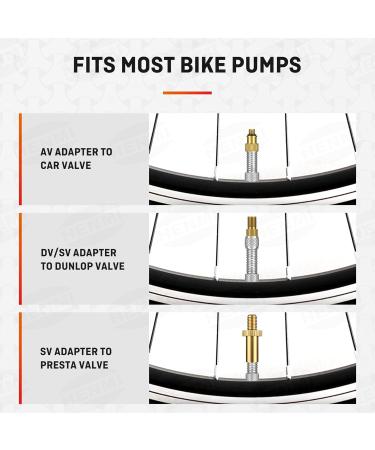 Henmi Bicycle Valve Adapter Set - Complete French & Auto-Style Valve Adapters with Sorting Box Air Pump Ball Pin & Compressor Valve - International Shipping - Buy Online on SooperMarket.com