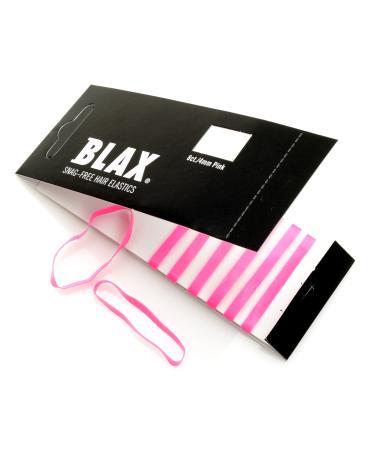 Blax Snag-Free Hair Elastics Hair Ties 8 Pack Pink