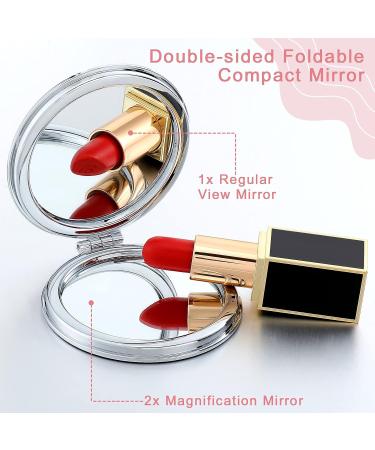 Berlune 10 Pcs Mandala Compact Mirror Bulk - Double Sided Makeup Mirror for Women & Girls - Portable Pocket Mirror Gift Set - Buy Online on SooperMarket.com