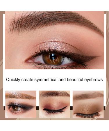Durable Eyebrow Stamp & Template Kit | Easy to Use with 10 Dark Brown Eyebrow Templates for Perfect Makeup - Buy Online on SooperMarket.com