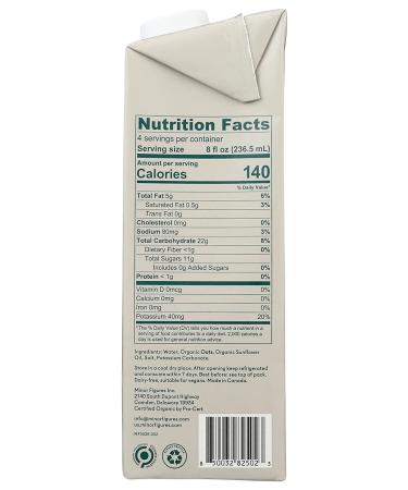 Minor Figures - Oat Milk  Organic Barista  32 Fl oz x 6 Cartons  Dairy Free & Vegan  No Added Sugar  Long Shelf Life - Buy Online on SooperMarket.com