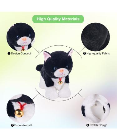 Interactive Black Plush Robot Cat Stuffed Animal Toy | Animated Pet Cat for Girls | Touch Control Electronic Kitten | 12 Large - Buy Online on SooperMarket.com