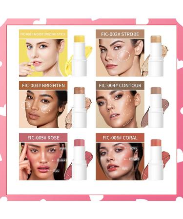 Multi Stick Trio for Older Women - Blush, Highlighter, Contour & Moisturizer Stick Set - Buy Online on SooperMarket.com
