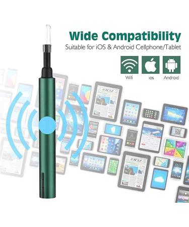 Jteremy Ear Wax Removal Tool - Wireless 5.5mm WiFi Ear Endoscope Cleaner with Camera and LED Lights - Buy Online on SooperMarket.com
