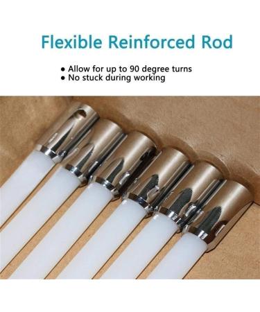 Chimney Flue Cleaning Rod & Brush Set | 18 Rods 610mm | Lint Remover Kit for Effective Duct & Chimney Sweeping - International Shipping Available - Buy Online on SooperMarket.com