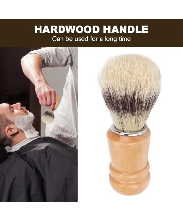 Premium Wooden Handle Salon Shaving Brush for Men - Comfortable Grip for Home Use - Buy Online on SooperMarket.com