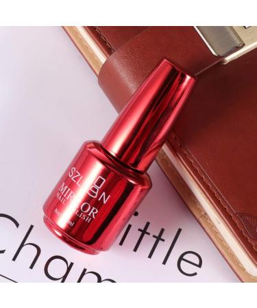 Minkissy 1pc Metallic Nail Polish Long Lasting Semi- Mirror Effect Nail Art Polish Shiny Metal Nail Polish (Wine Red) - Buy Online on SooperMarket.com
