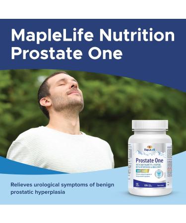 MapleLife Nutrition Prostate One Saw Palmetto 200 mg - Relives Urological Symptoms of Benign Prostatic Hyperplasia Reduces Urinary Frequency Promotes Healthy Prostate Anti-Inflammation Improve Urinary Function No Artificial Colours/Flavours 100 Capsules - Buy Online on SooperMarket.com