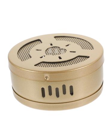 Beaupretty 1 piece of cardboard Moxibusion-Box copper moxa burner copper moxa cup of moxibus tot tool adjustable filter Moxibusion instrument AI-box pure copper 8.00x8.00.40cm golden