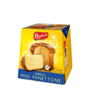 Bauducco Mini Panettone Vanilla, Moist & Fresh Traditional Italian Recipe, Italian Traditional Holiday Cake, 3.5oz