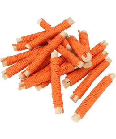 Pet Sweet Bamboo Sticks Rabbit Molar Sticks Promote Digestion 20pcs for Guinea Pig (Orange) - Buy Online on SooperMarket.com