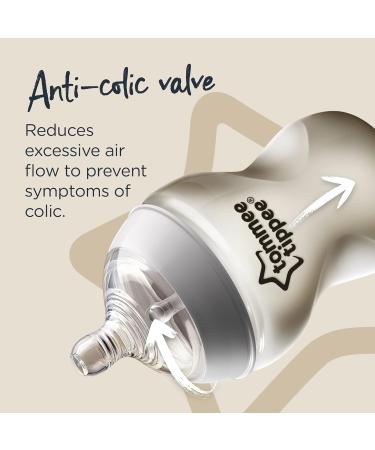 Tommee Tippee Closer to Nature Baby Bottles Woodland Friends | Breast-Like Nipple Anti-Colic Valve (9oz 3 Count) - Buy Online on SooperMarket.com