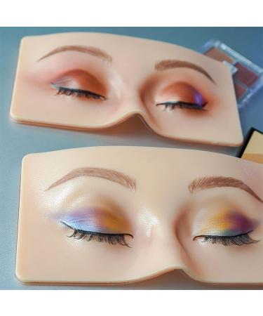 3D Makeup Practice Face Board Makeup Artist Board Reusable Silicone Full Face Practice Eyelash Eye Shadow for Beginners Girl's Gift - Buy Online on SooperMarket.com