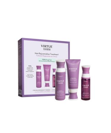 Virtue Flourish 100% Drug-Free Hair Growth Regimen | 3 Month Kit