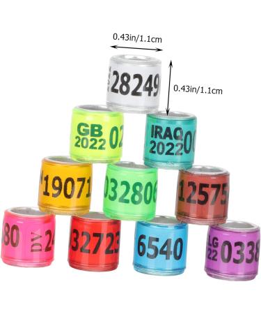 Balacoo 300 Pcs Homing Pigeon Identification Ring Tools Private Pigeons Marker Bird Distinguish Tool Birds 1.1x0.8cm x3pcs Colorfulx3pcs - Buy Online on SooperMarket.com