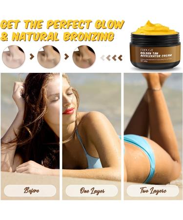 Sunbed Cream 100g Tanning Accelerator Cream for Sunbed Effective in Sunbeds and Outdoor Sun Achieve a Natural Long-Lasting Tan (100 Grams) - Buy Online on SooperMarket.com