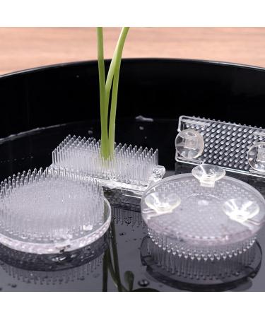 2Pcs Flower Frog Clear Plastic Ikebana Kenzan Frog Japanese Flower Holder for DIY Flower Craft - Buy Online on SooperMarket.com