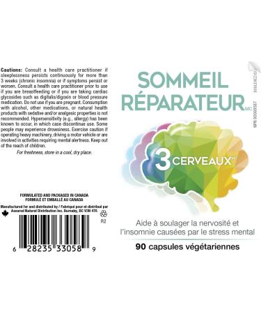 Three brains - Restful Sleep 90 veg capsules - Buy Online on SooperMarket.com
