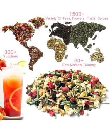 Plant Gift Summer Fun Fruit Tea Oganic Fruit Herbal Tea All Natural Flavors Loose Leaf Apple Grape Lemongrass Lemon Peel Strawberry Non GMO Vegan Tea Bags Into Iced Tea & Hot Tea 70G/2.5oz - Buy Online on SooperMarket.com