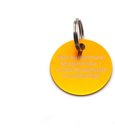 Customizable Dog Brand Pocket with Push Button Engraving | Synthetic Leather | 30mm in Blue Black Red Yellow | Perfect for Tax Brands - Buy Online on SooperMarket.com